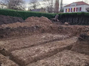 Finalisation du terrassement à Mareil-le-Guyon (78490) pour Sébastien et Johanna